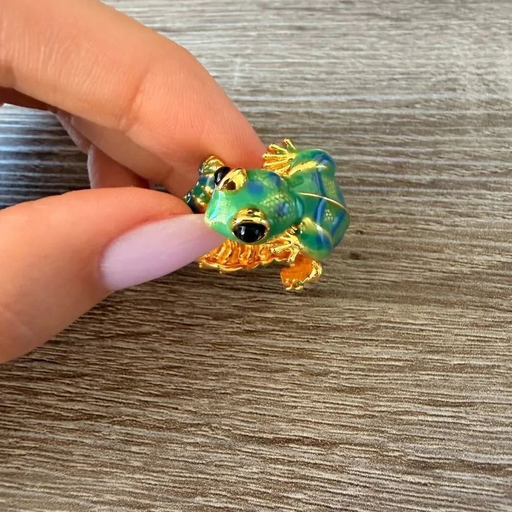 Green lizard Ring N1187 - Picture 3 of 4